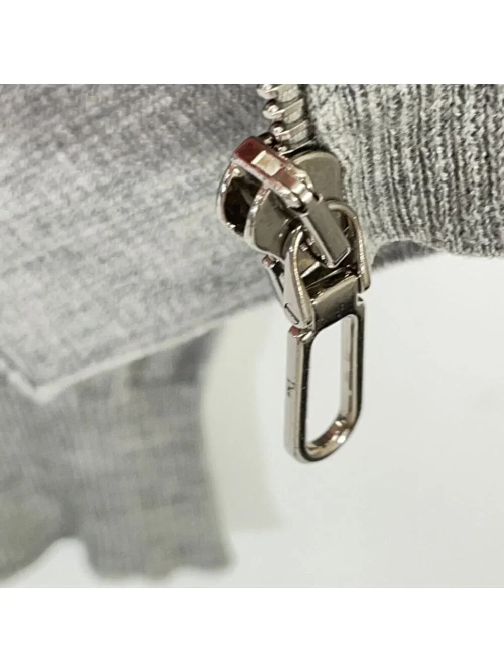 Dior Gray CD Logo Wool Silk Jacket 36